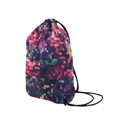 Mosaic Pattern 8 Medium Drawstring Bag Model 1604 (Twin Sides) 13.8"(W) * 18.1"(H)