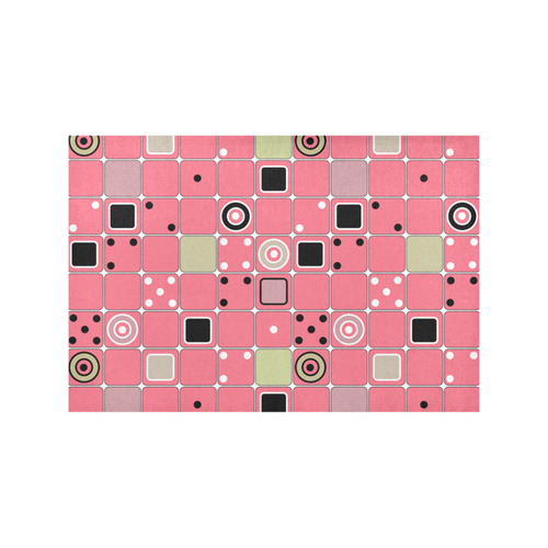 Abstract bright pink pattern Placemat 12’’ x 18’’ (Set of 2)