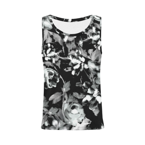 Midnight Sea black All Over Print Tank Top for Women (Model T43)