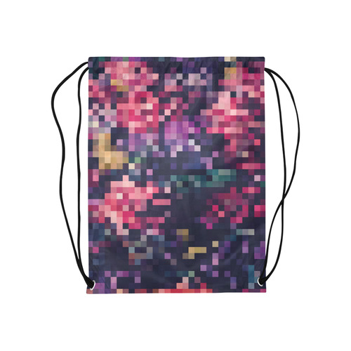 Mosaic Pattern 8 Medium Drawstring Bag Model 1604 (Twin Sides) 13.8"(W) * 18.1"(H)