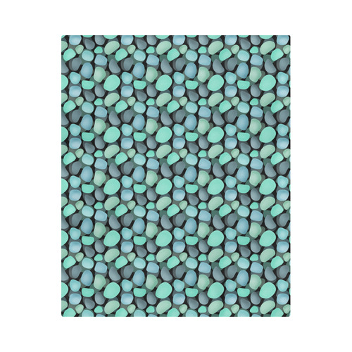 Blue and turquoise stones . Duvet Cover 86"x70" ( All-over-print)