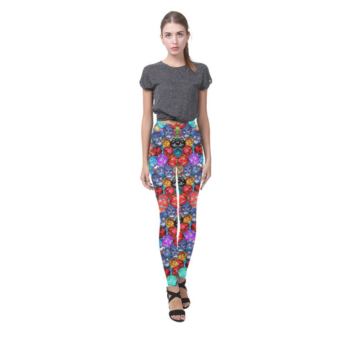 Sugar Skulls - Calaveras Cassandra Women's Leggings (Model L01)