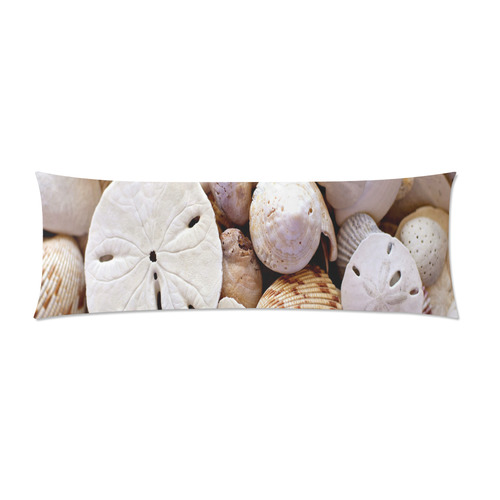 Seashells And Sand Dollars Custom Zippered Pillow Case 21"x60"(Two Sides)