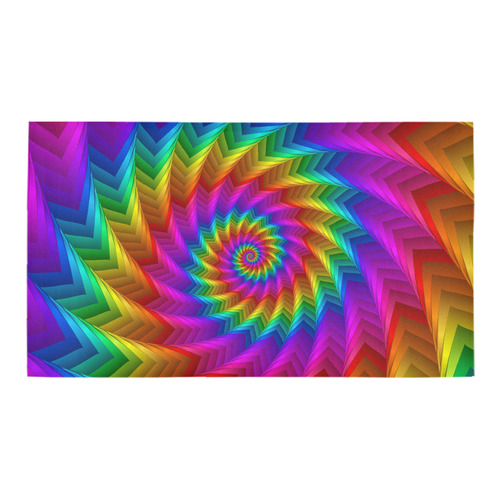 Psychedelic Rainbow Spiral Bath Mat Bath Rug 16''x 28''