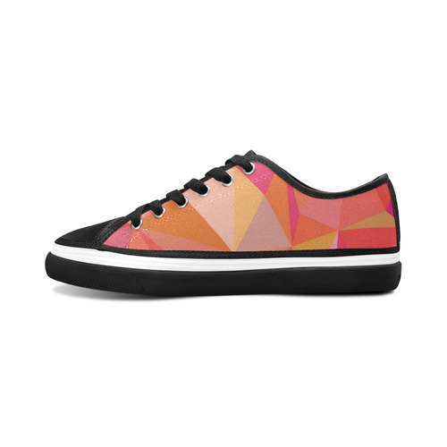 Mosaic Pattern 3 Women's Canvas Zipper Shoes/Large Size (Model 001)