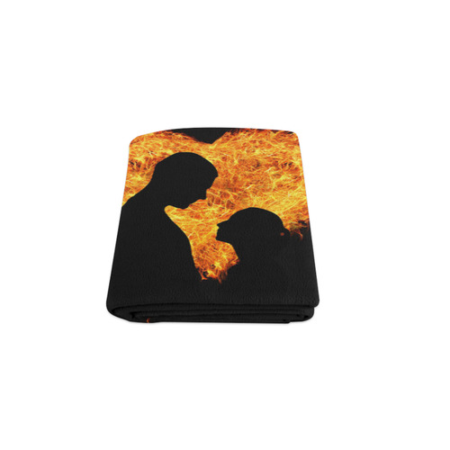 Sunset Silhouette Couple Blanket 50"x60"