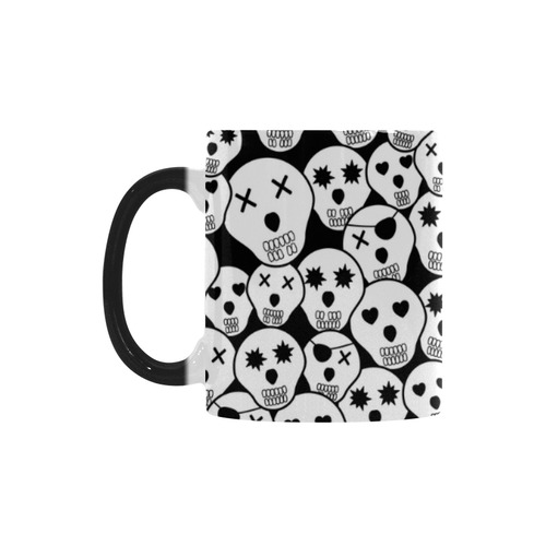 Silly Skull Halloween Design Custom Morphing Mug