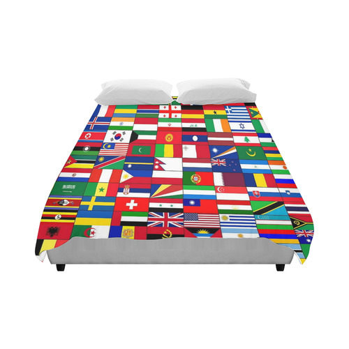 WORLD FLAGS 2 Duvet Cover 86"x70" ( All-over-print)