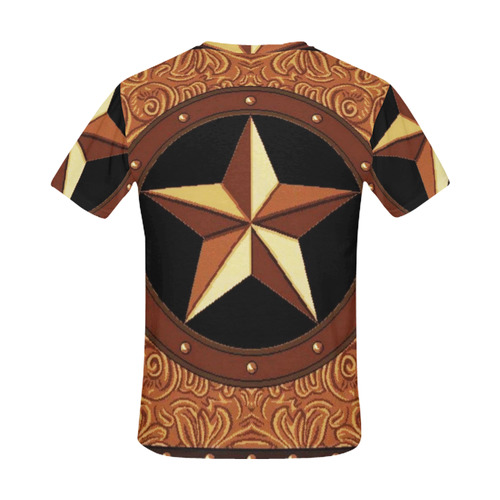 Texas Star All Over Print T-Shirt for Men (USA Size) (Model T40)