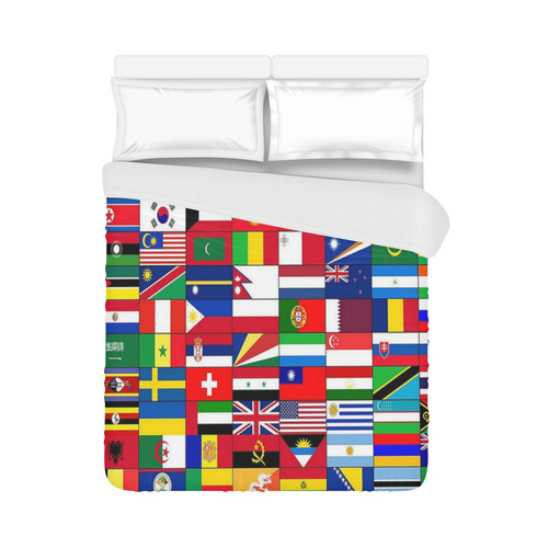 WORLD FLAGS 2 Duvet Cover 86"x70" ( All-over-print)