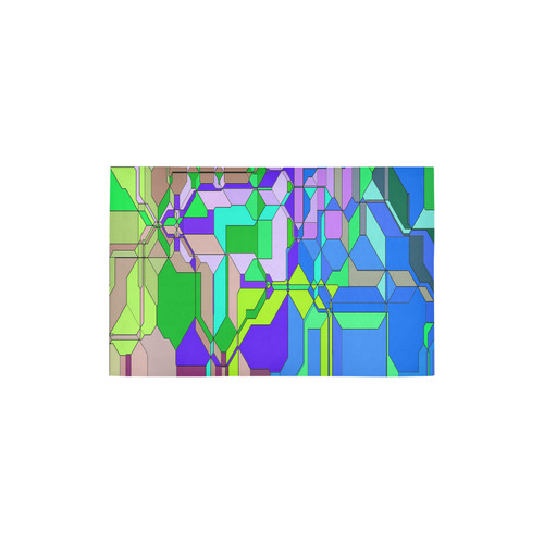 Retro Color Pop Geometric Fun 2 Area Rug 2'7"x 1'8‘’