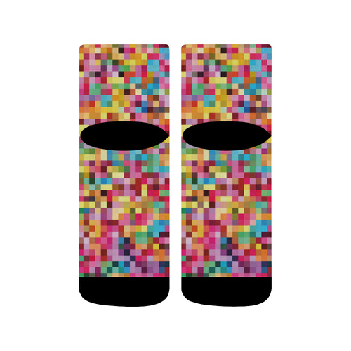 Mosaic Pattern 2 Quarter Socks