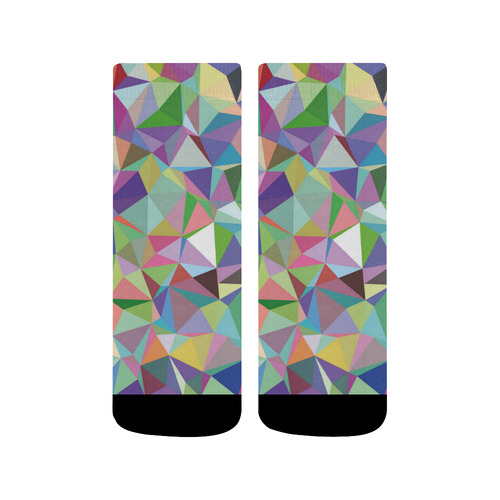 Mosaic Pattern 5 Quarter Socks