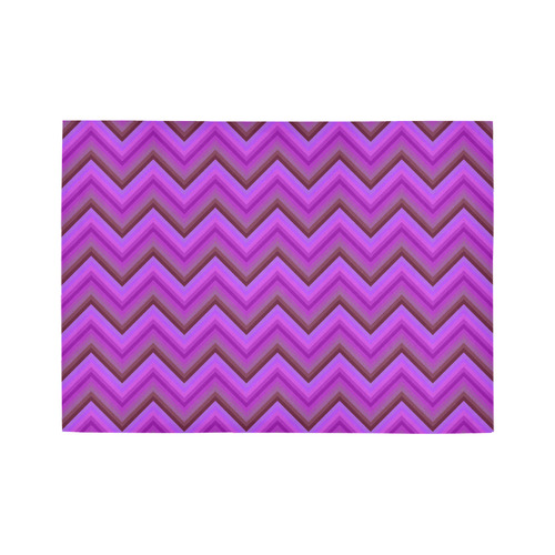 Purples Zigzag Area Rug7'x5'