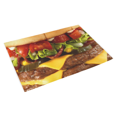 CHEESEBURGER (2) Azalea Doormat 30" x 18" (Sponge Material)