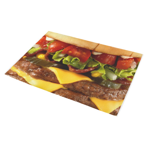 CHEESEBURGER (2) Azalea Doormat 30" x 18" (Sponge Material)