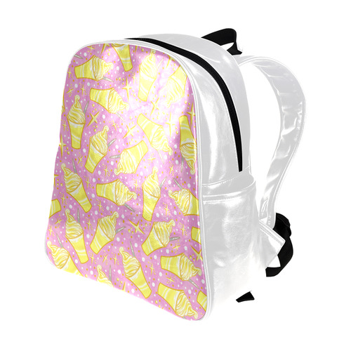 Pineapple Float Multi-Pockets Backpack (Model 1636)