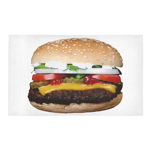 BIG BURGER 3 Azalea Doormat 30" x 18" (Sponge Material)