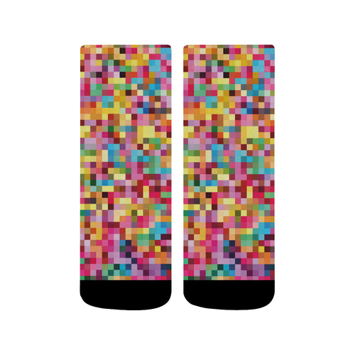 Mosaic Pattern 2 Quarter Socks