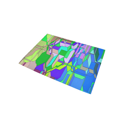Retro Color Pop Geometric Fun 2 Area Rug 5'x3'3''