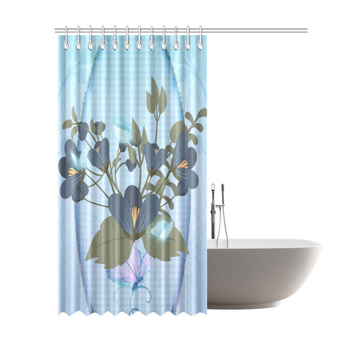 Floral design Shower Curtain 69"x84"