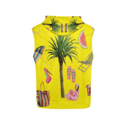 Aloha - Summer Fun 2 All Over Print Sleeveless Hoodie for Men (Model H15)