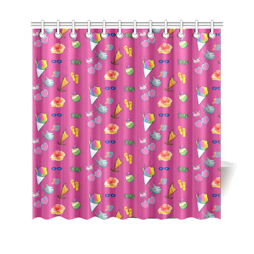 Aloha - Summer Fun 1B Shower Curtain 69"x70"