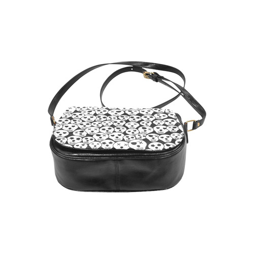 Silly Skull Halloween Design Classic Saddle Bag/Small (Model 1648)