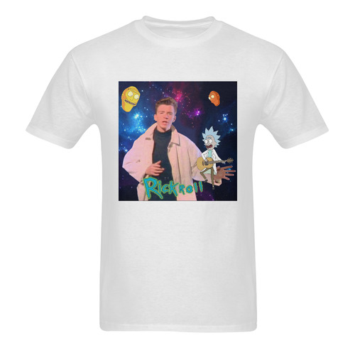 R&M "Rickroll" FINAL Men's T-Shirt in USA Size (Two Sides Printing)