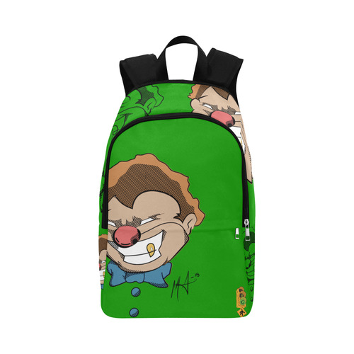 I'm not clowning around backpack [green] Fabric Backpack for Adult (Model 1659)