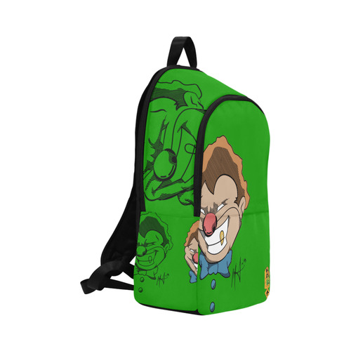 I'm not clowning around backpack [green] Fabric Backpack for Adult (Model 1659)