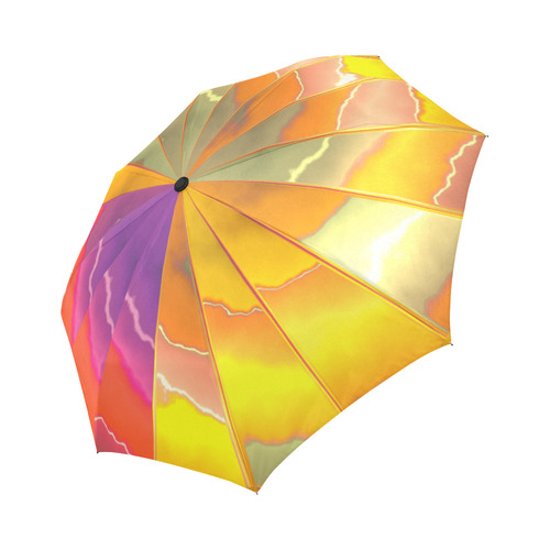 Autumn Bright Swirl Auto-Foldable Umbrella (Model U04)