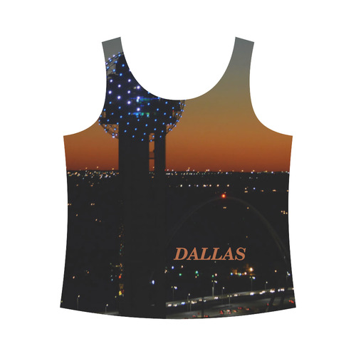 DALLAS 2 All Over Print Tank Top for Women (Model T43)