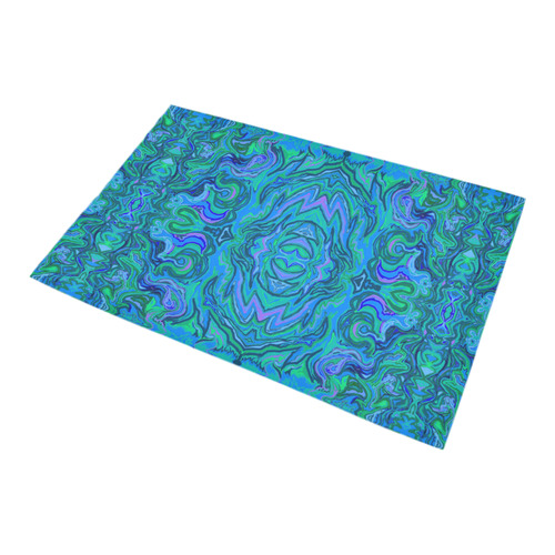 water art pattern bathmat design 2 Bath Rug 20''x 32''