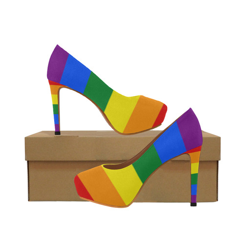 rainbow high heels