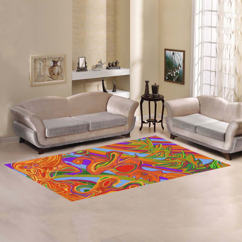 shaman art rug 3 long so fits full art Area Rug 7'x3'3''