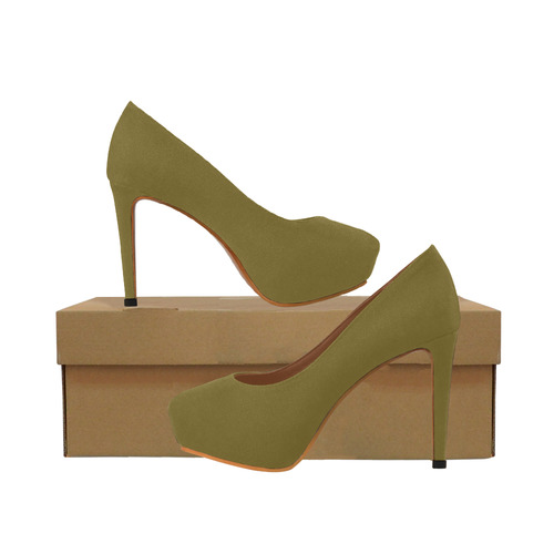 olive green shoes heels
