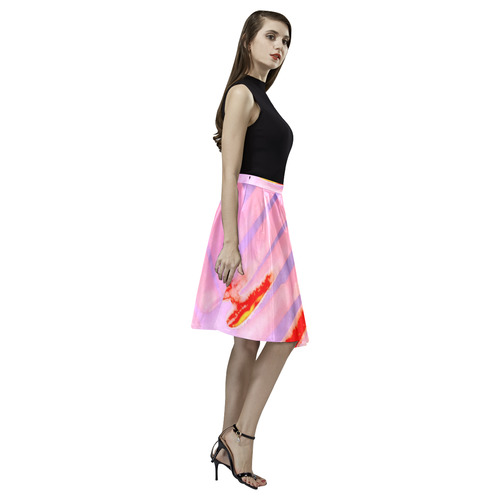 ice fire Melete Pleated Midi Skirt (Model D15)