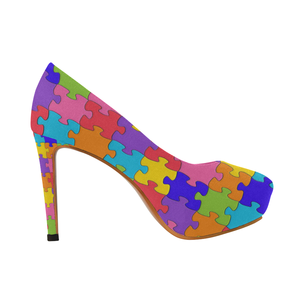 jigsaw chunky platform party heel