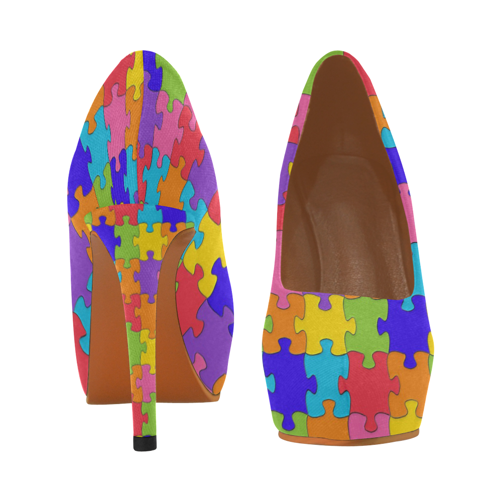 jigsaw chunky platform party heel