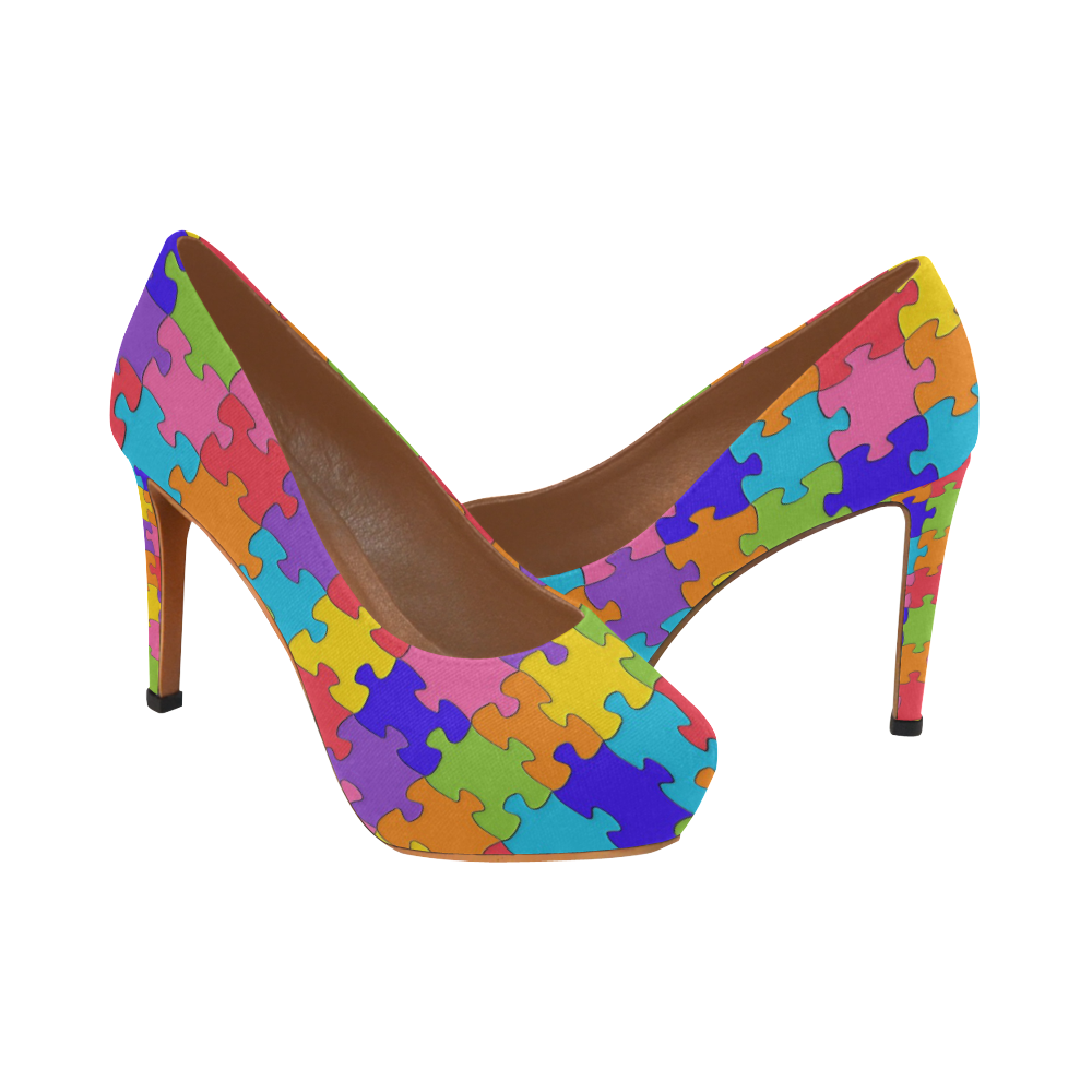 jigsaw chunky platform party heel