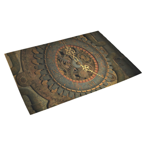 Steampunk, clockwork Azalea Doormat 30" x 18" (Sponge Material)