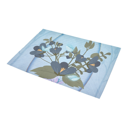 Floral design Azalea Doormat 24" x 16" (Sponge Material)