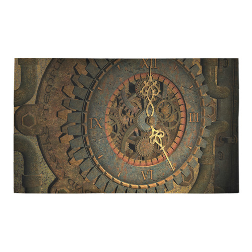 Steampunk, clockwork Azalea Doormat 30" x 18" (Sponge Material)