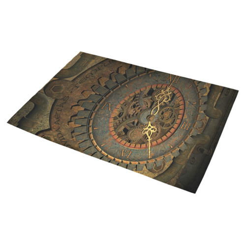 Steampunk, clockwork Azalea Doormat 30" x 18" (Sponge Material)