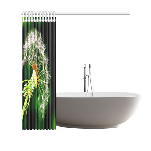 Dandelion Flower Floral Nature Art Shower Curtain 69"x70"