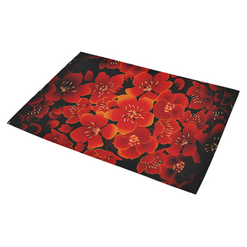Wonderful flowers, charry blossom Azalea Doormat 30" x 18" (Sponge Material)
