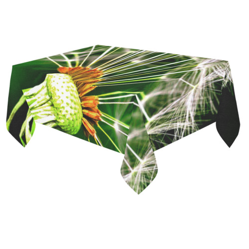 Dandelion Flower Floral Nature Art Cotton Linen Tablecloth 60"x 84"