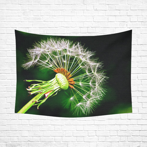 Dandelion Flower Floral Nature Art Cotton Linen Wall Tapestry 80"x 60"