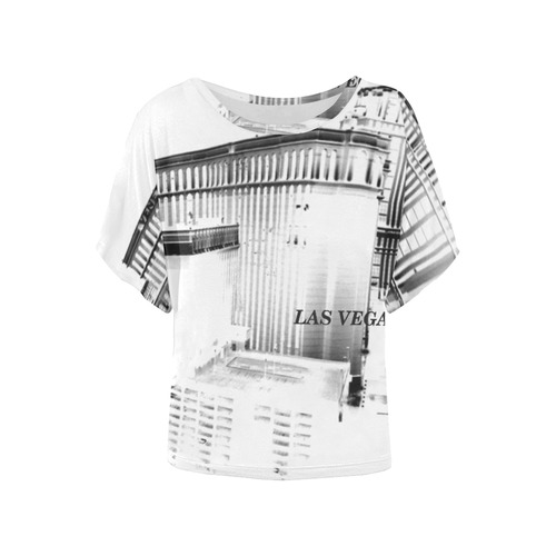 LA LA LAND2 Women's Batwing-Sleeved Blouse T shirt (Model T44)